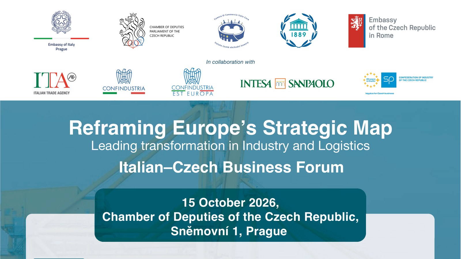 Business Forum Italo-Ceco — Reframing Europe's Strategic Map