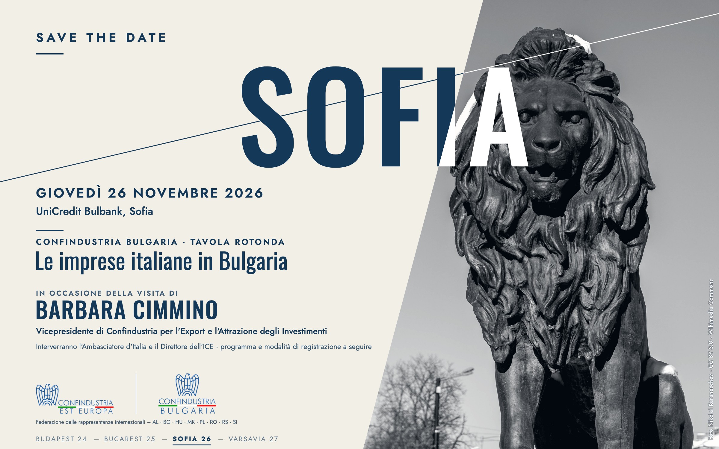 Le imprese italiane in Bulgaria: tavola rotonda con la Vicepresidente Barbara Cimmino
