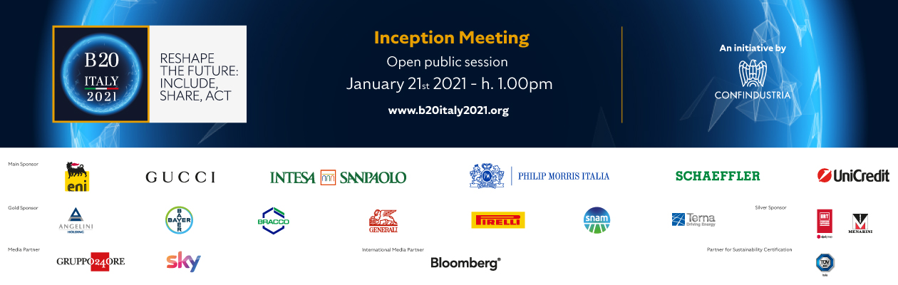 Con l’Inception Day, al via libera il B20 targato Italia